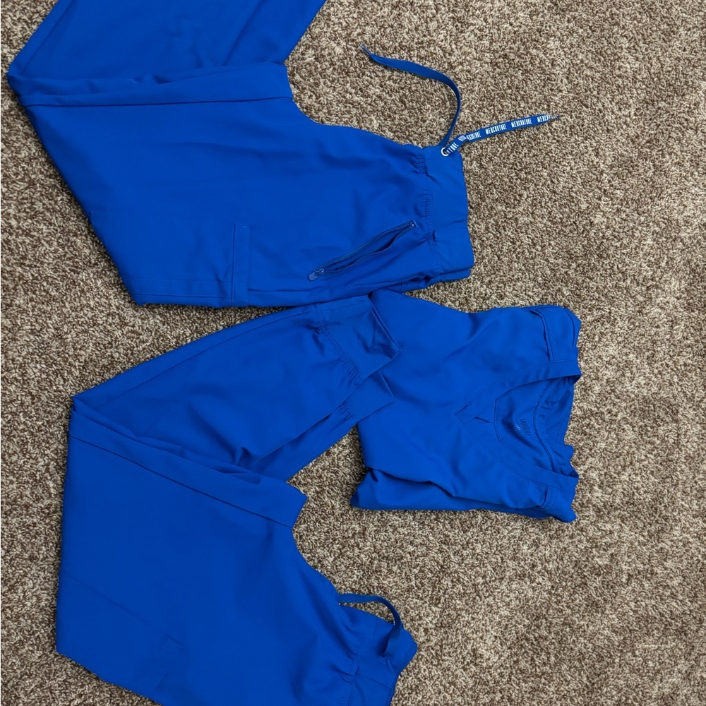 Blue Scrub Set